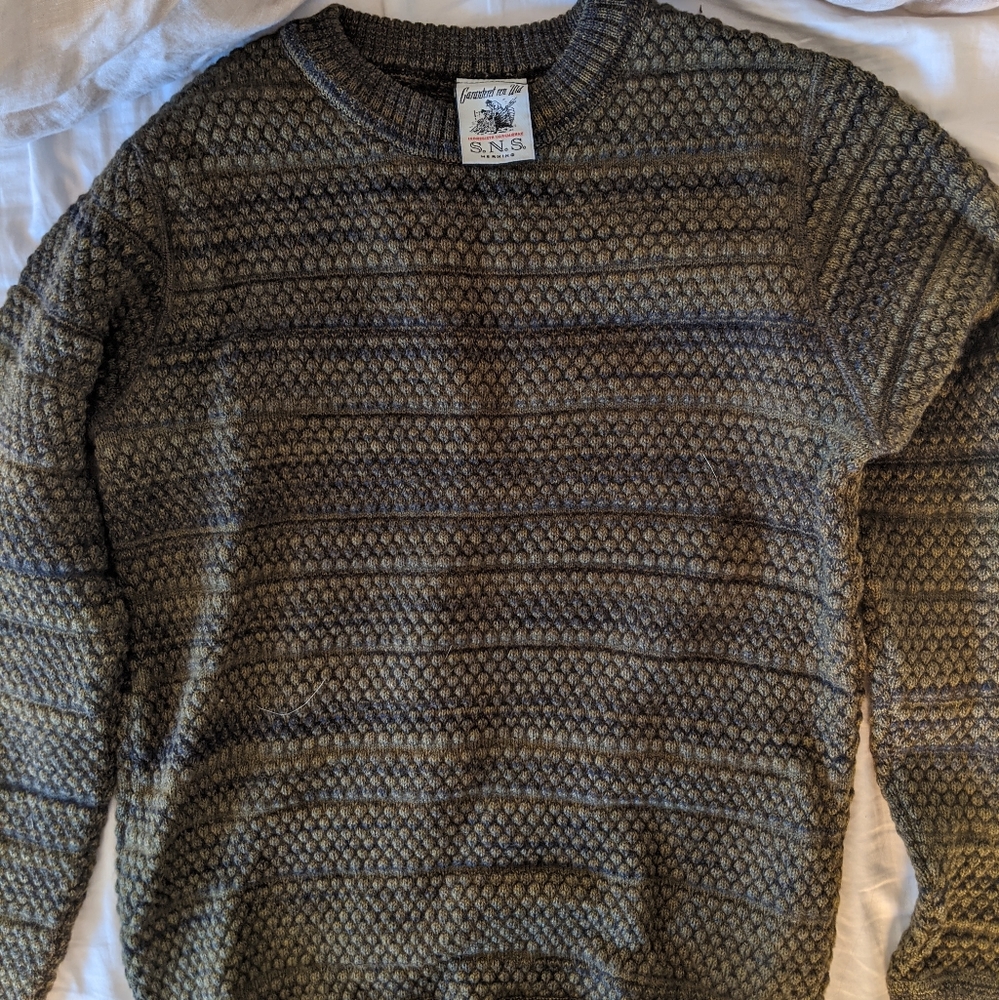 SNS Herning Green Fisherman Sweater